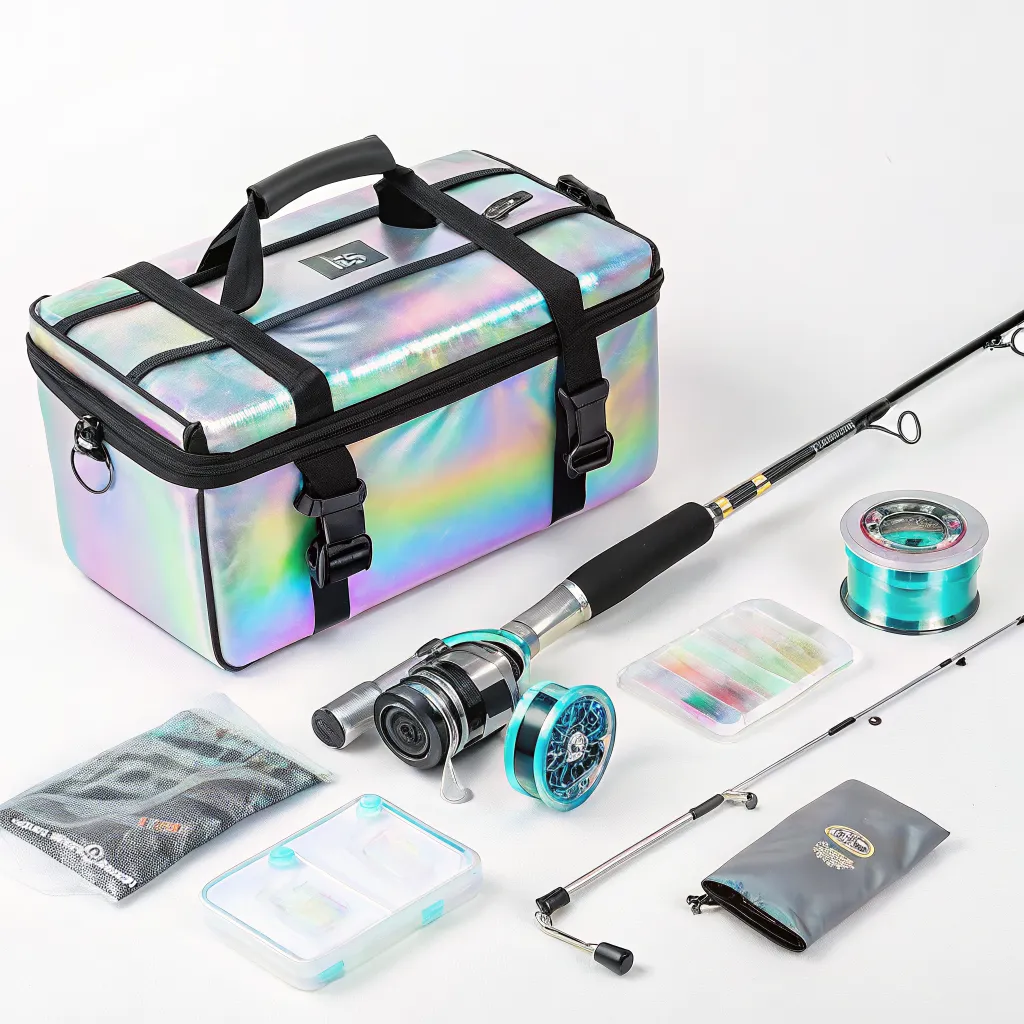 Holographic ice fishing gear display